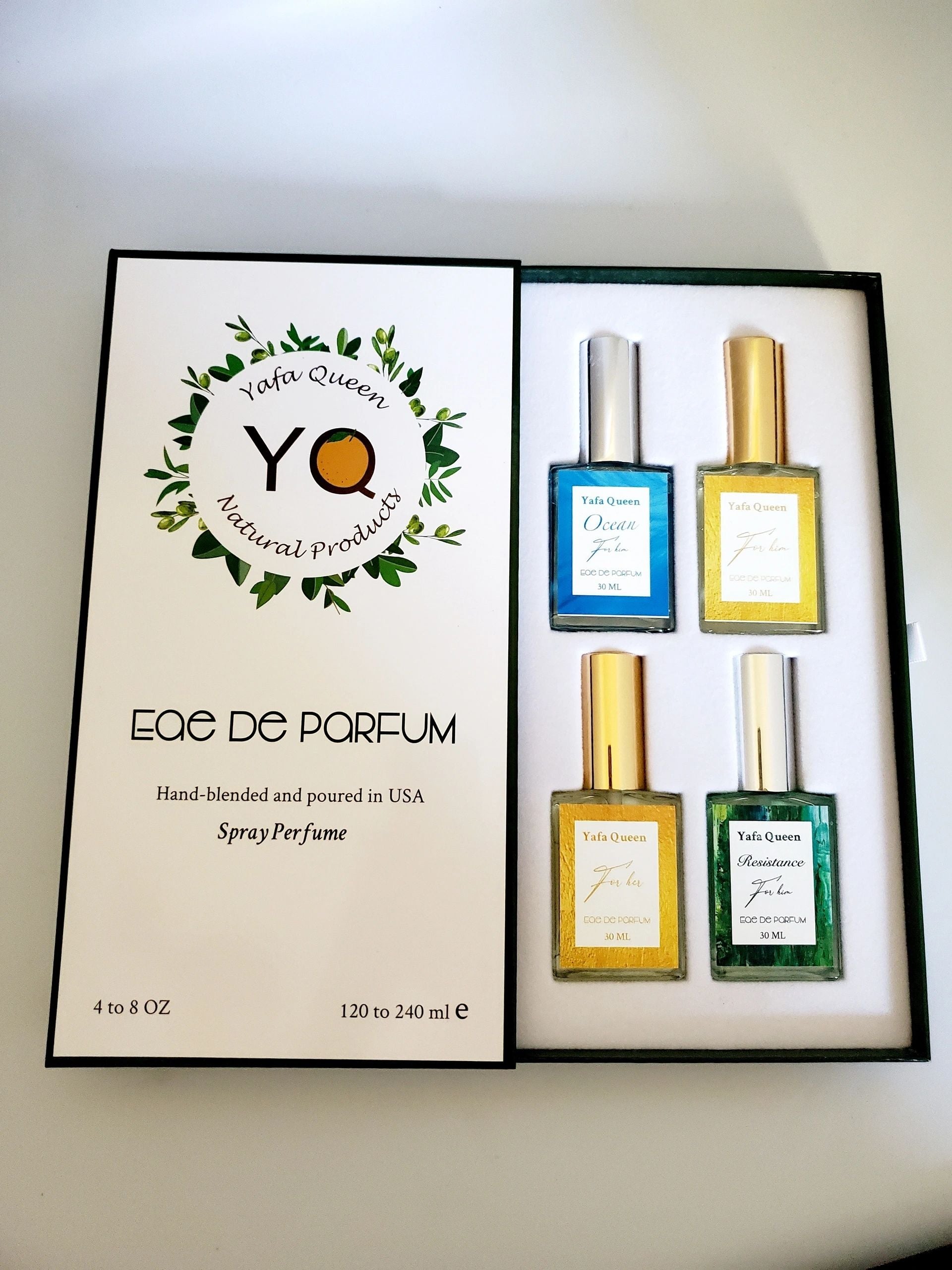 4 small perfume bottles 3 for men & 1 women