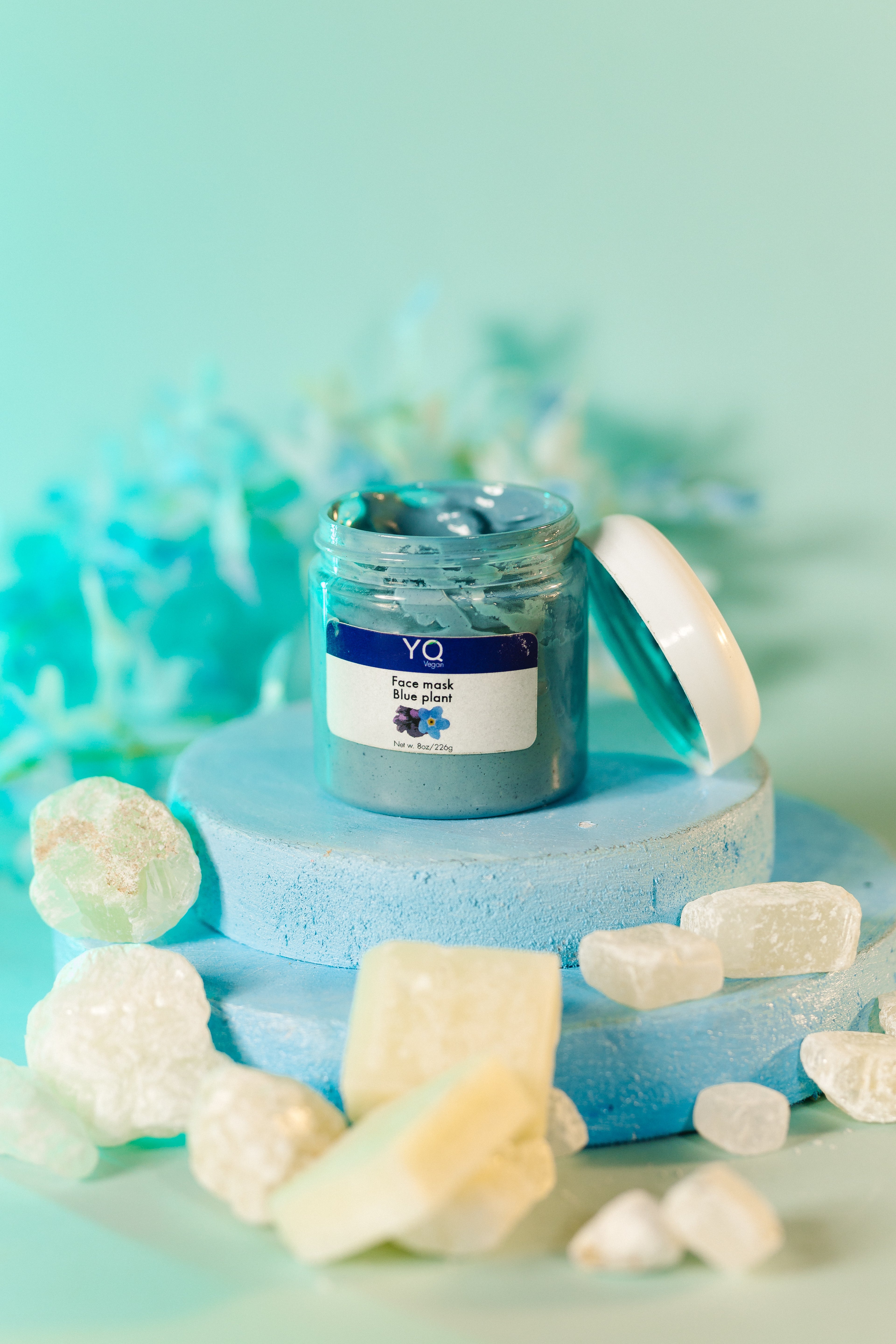 Blue Plant Face Mask (Large)