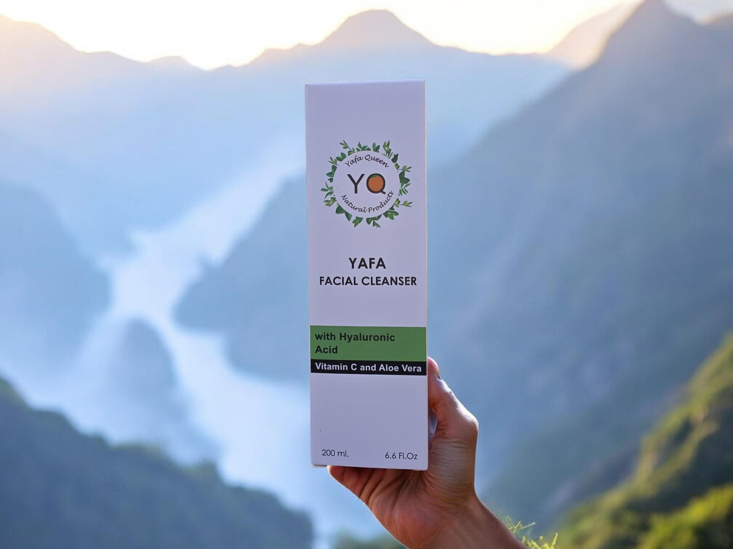 Yafa Facial Cleanser with Hyaluronic Acid, Vitamin C &amp; Aloe Vera