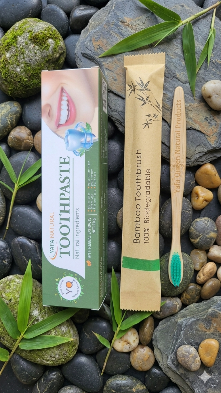 The Fresh Start Duo — Bamboo Toothbrush + Fresh Mint Toothpaste