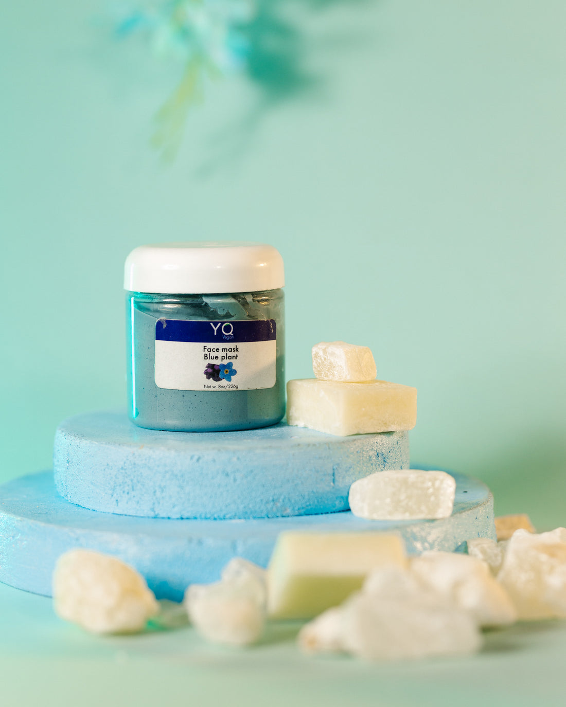 Blue Plant Face Mask (Large)