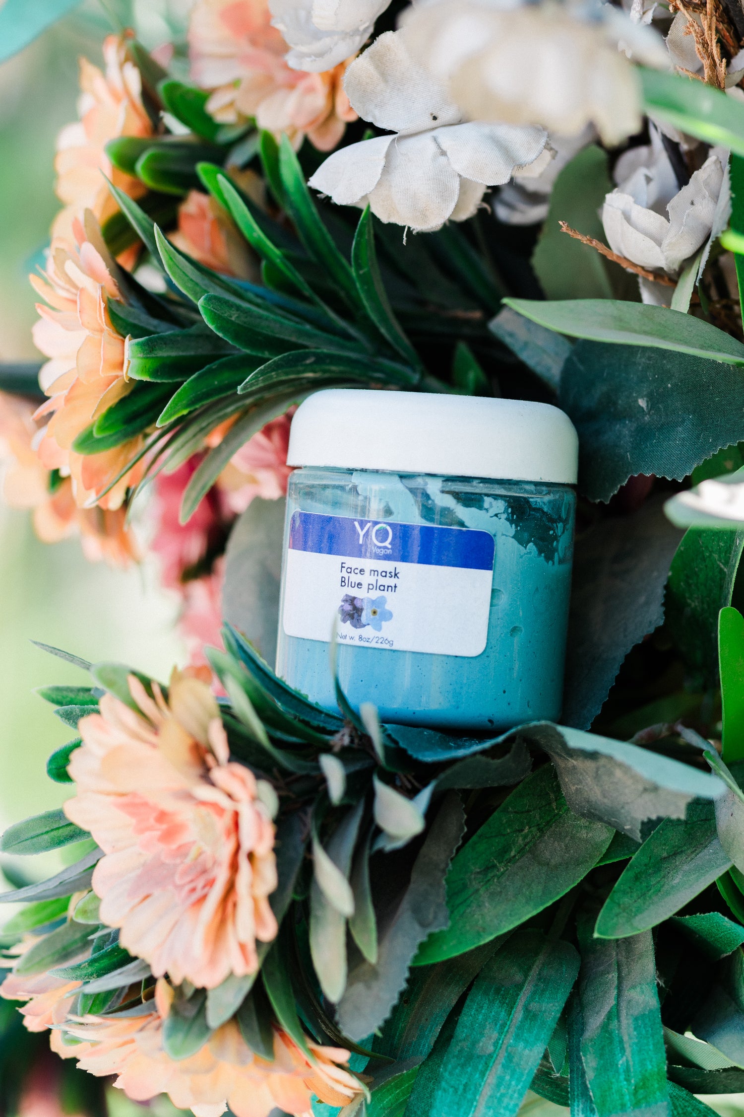Blue Plant Face Mask (Large)