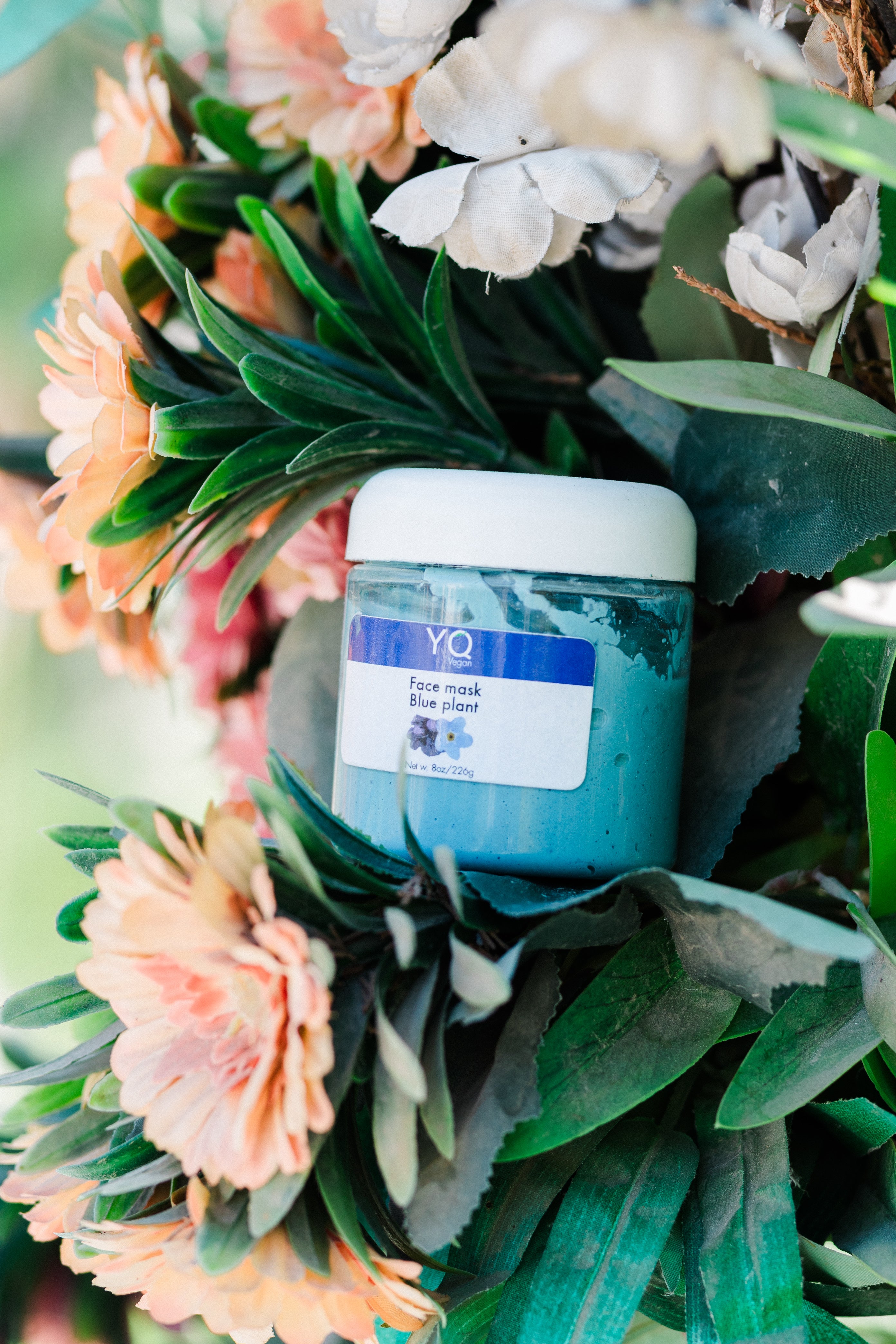 Blue Plant Face Mask (Large)