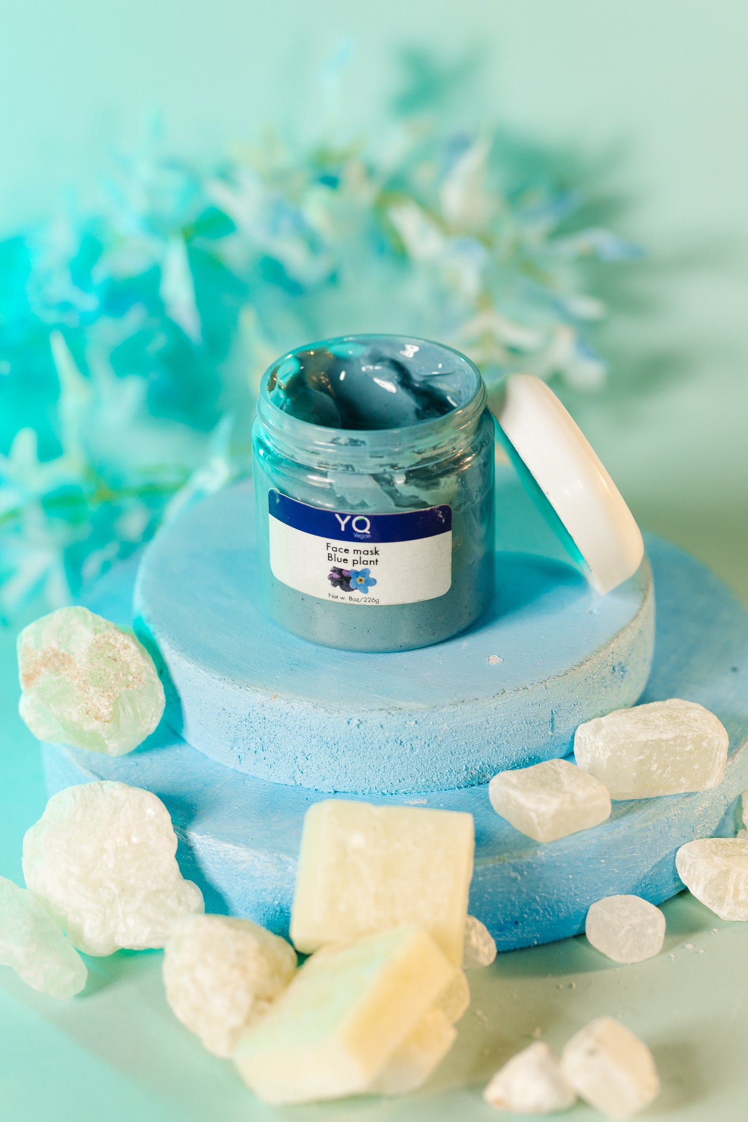 Blue Plant Face Mask (Large)