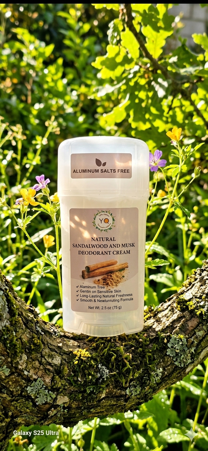 Natural Sandalwood &amp; Musk Deodorant Cream