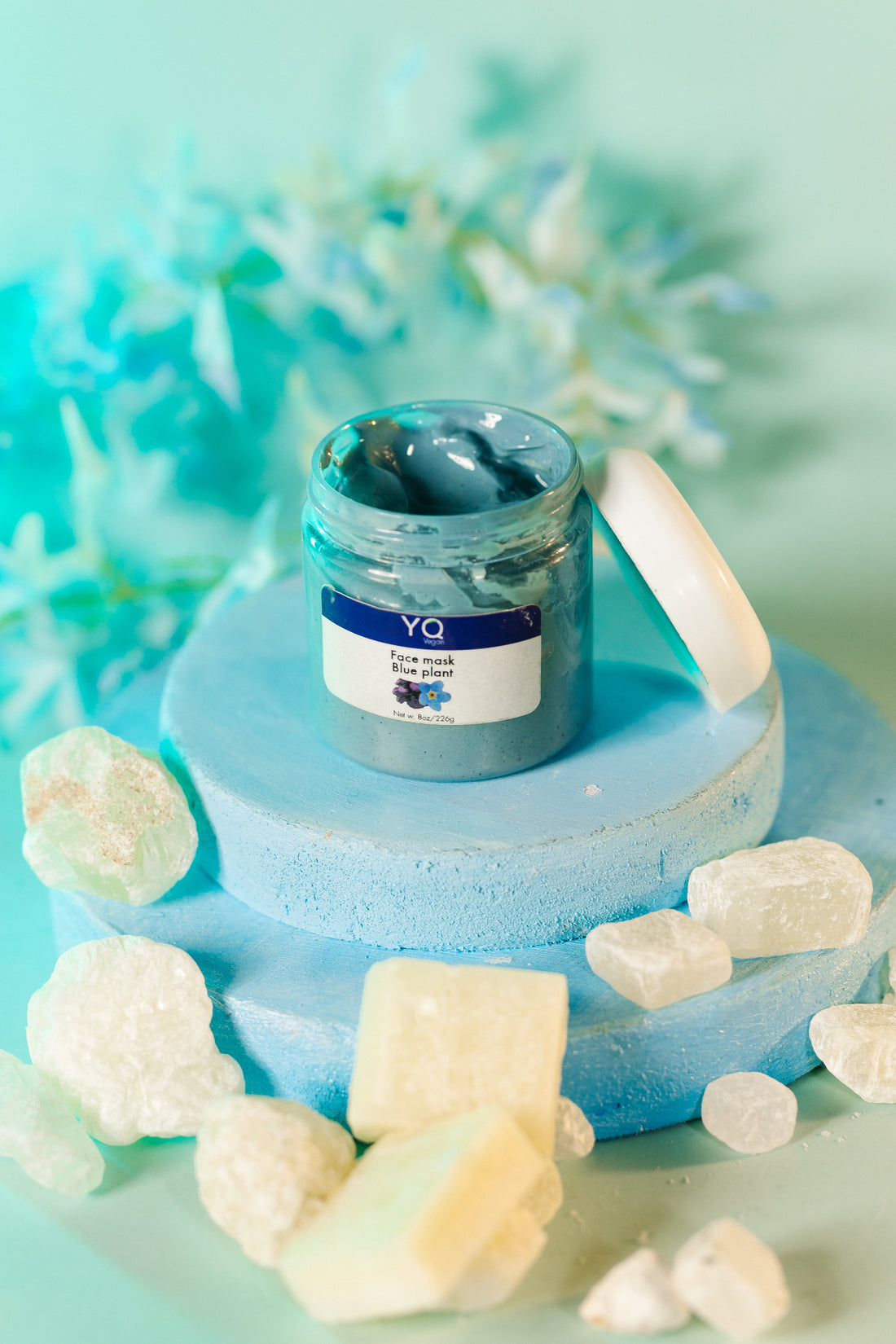 Blue Plant Face Mask (Large)