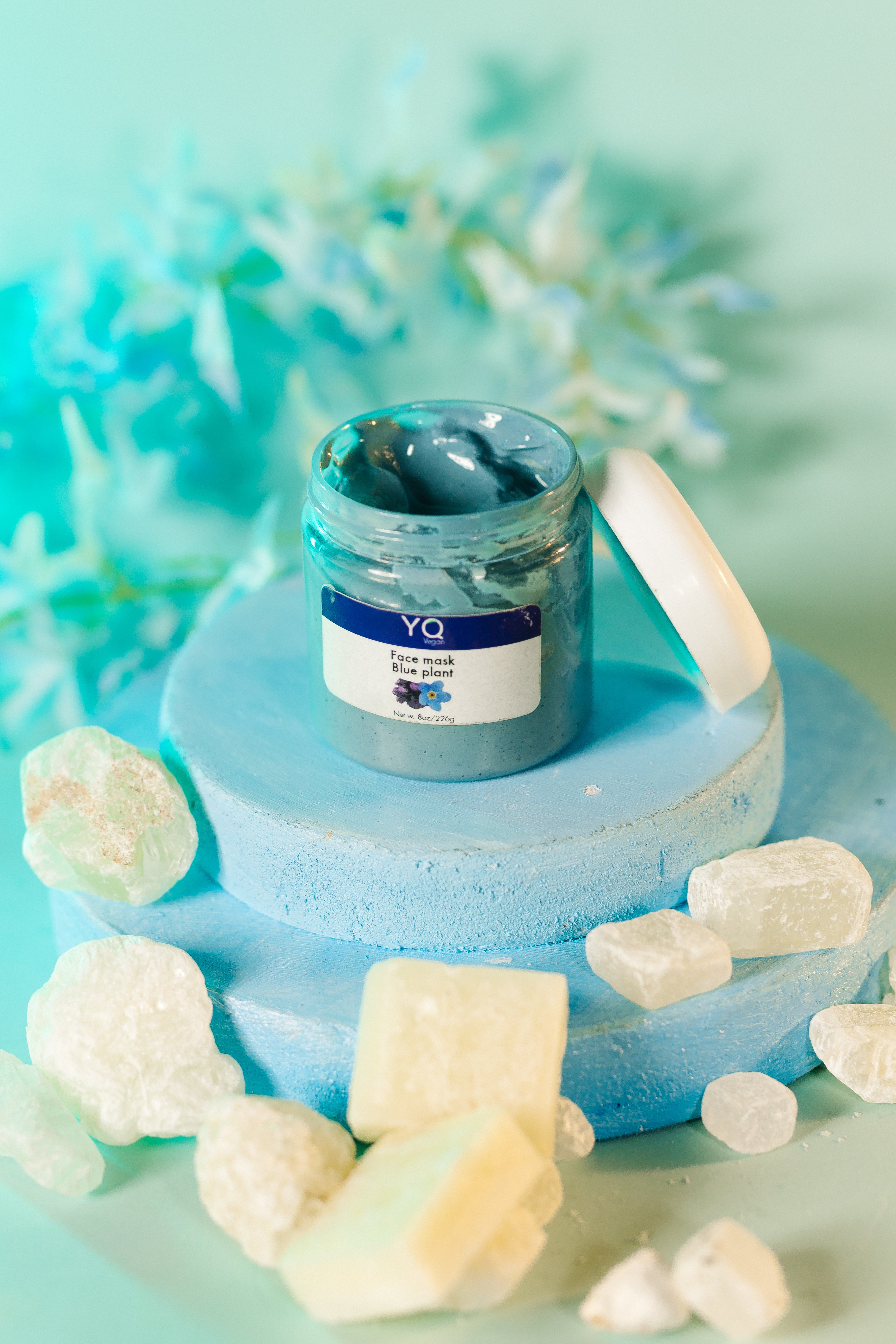 Blue Plant Face Mask (Large)