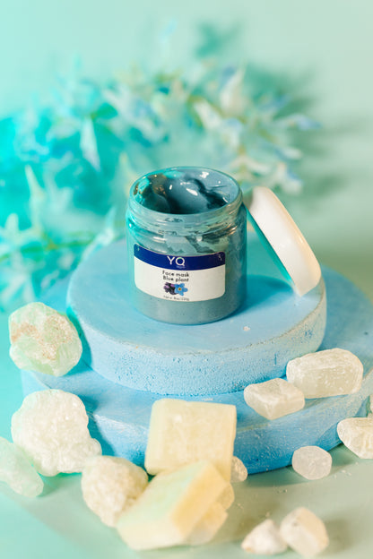 Blue Plant Face Mask (Large)